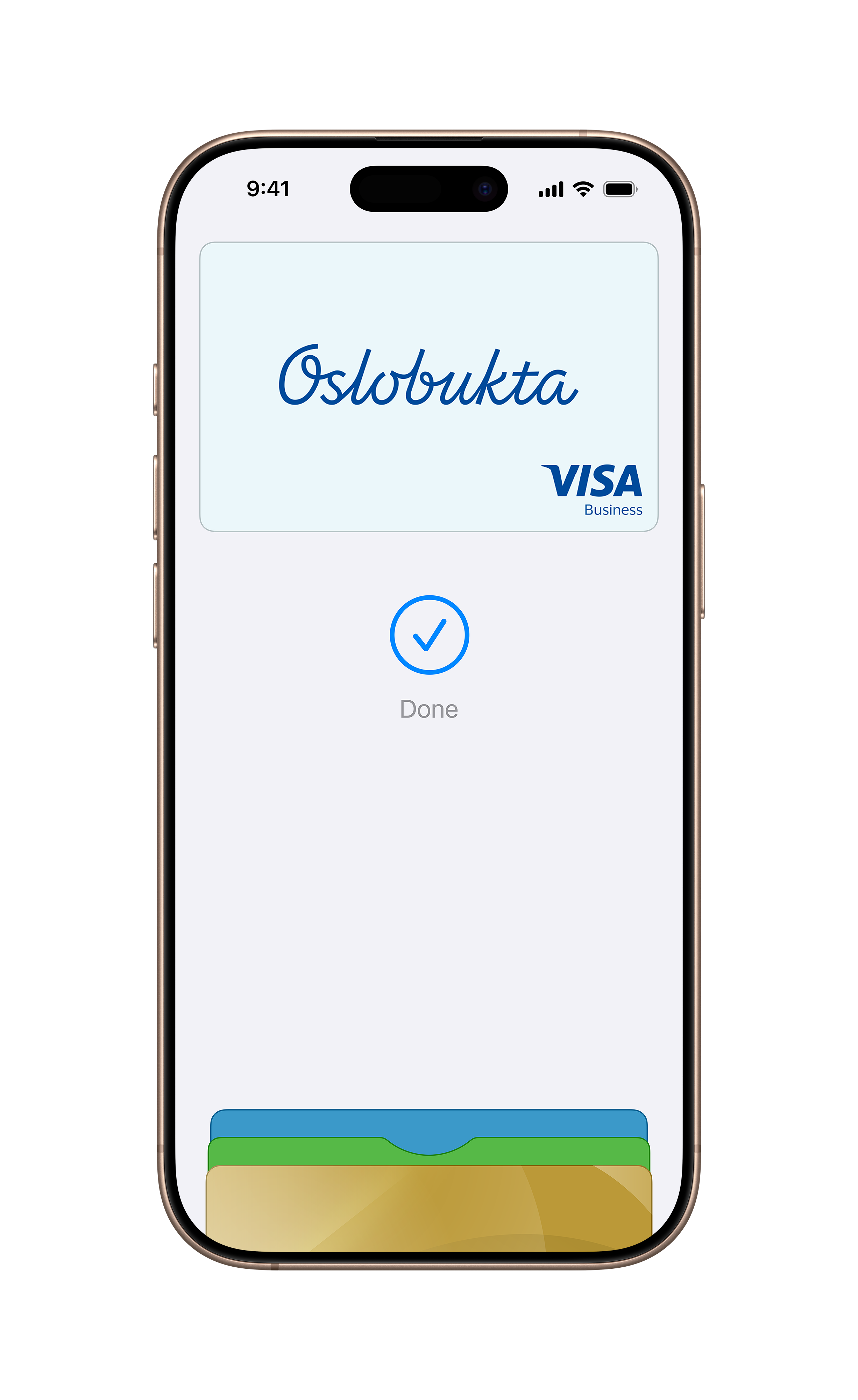 Apple Wallet med gavekort